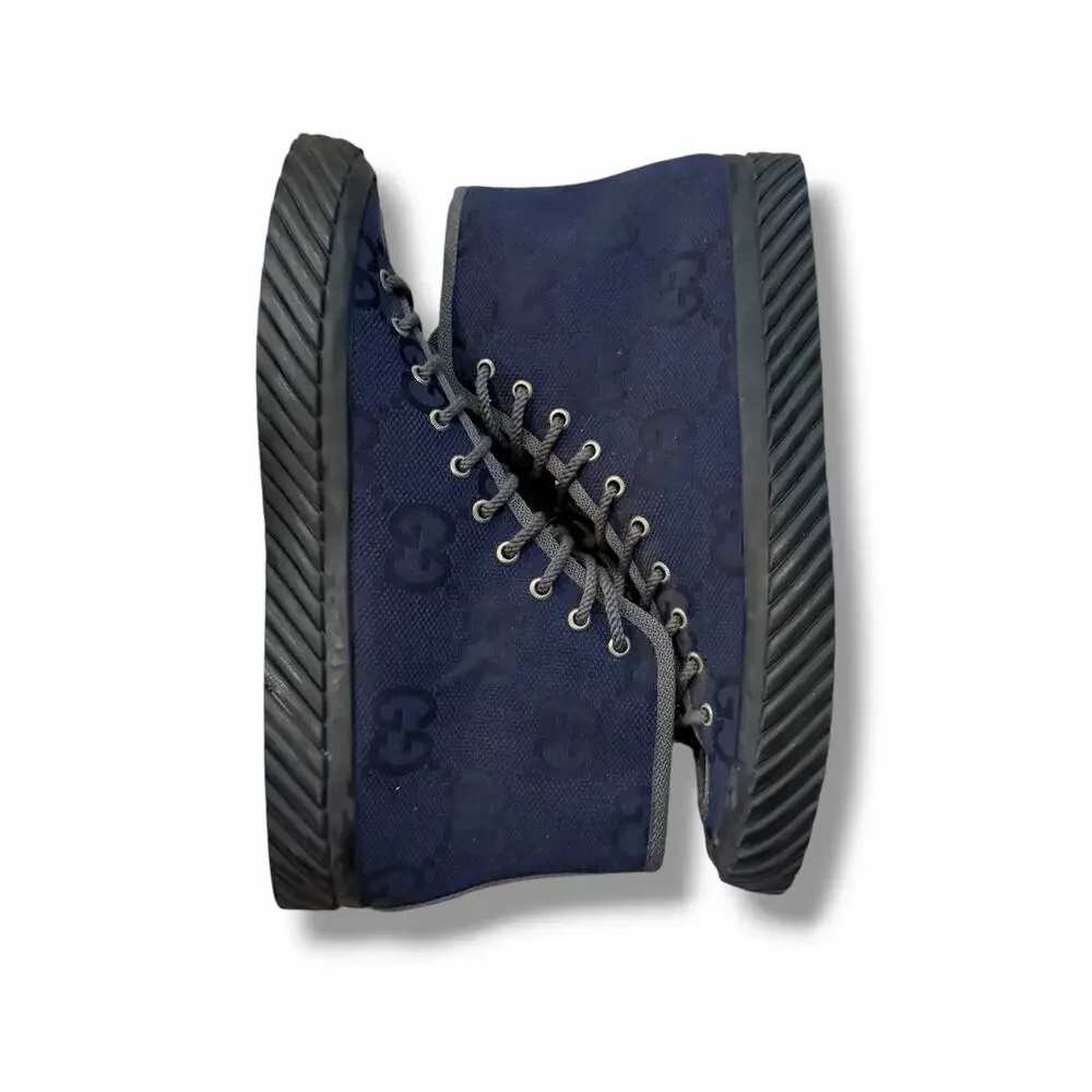 Gucci GG Maxi High-Top Sneaker ‘Navy’ | Size 10G(11US)